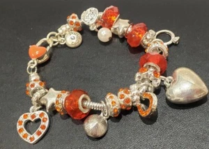 Bracciale Charm Cristallo VENDITORE UK - Foto 1 di 3