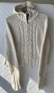 Abercrombie & Fitch Sweater Girls Youth Sz L Fisherman Knit Heavy Sweater - Picture 1 of 10