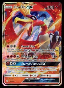 POKEMON CARD - HO-OH GX 21/147 SUN & MOON BURNING SHADOWS - Picture 1 of 2
