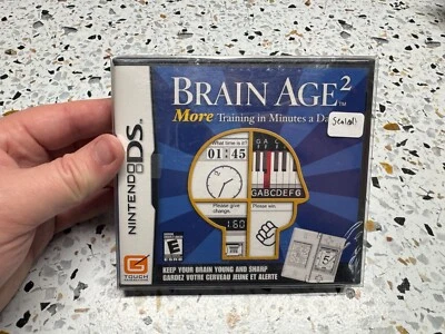 Brain Age 2 Nintendo DS (Brand New Factory Sealed) - Complete CIB NEW SEALED - Image 1 of 4