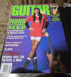 Guitar World Magazine January 1992  GNR, Slayer - Picture 1 of 2