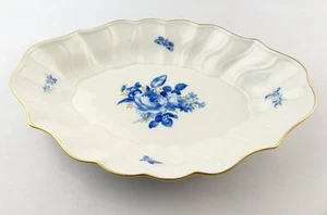 #e3917 Cuenco grande con flores e insectos Meissen 1. Wahl Aquatinta - Imagen 1 de 7