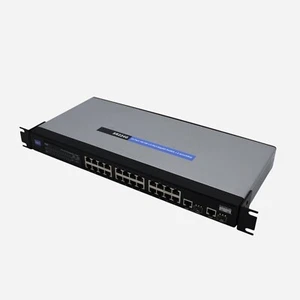 Commutateur Cisco Linksys SR224G v2.0 24 ports 10/100 + 2 ports Gigabit + 2 mini GBIC - Photo 1/5