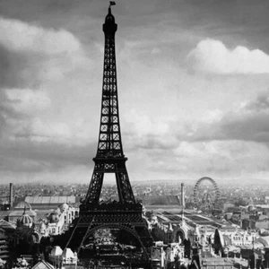 The Eiffel Tower Paris France 1897, Jerry Tavin, Wall Decor Art Print 14" x 11" - Picture 1 of 1