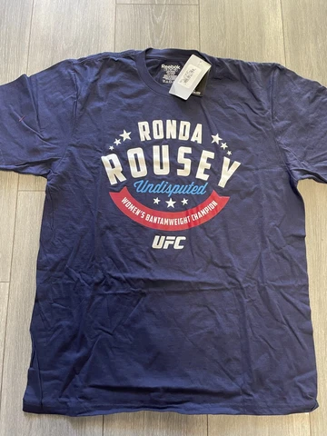 Ronda Rousey Reebok UFC Men's Large #34Seconds Graphic T-Shirt Cover