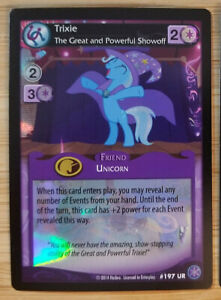 MY LITTLE PONY TCG THE CRYSTAL GAMES ULTRA RARE #197 UR TRIXIE GREAT & POWERFUL