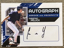Christian Yelich 2011 ITG Heroes and Prospects Baseball SILVER AUTO RC Brewers
