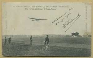 Eugène Ruchonnet (1877-1912) - Aviateur suisse - Photo signée - Bordeaux 1910 - Picture 1 of 2