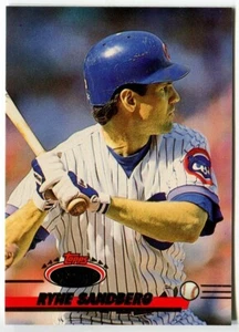 1993 Topps Stadium Club #366 Ryne Sandberg Chicago Cubs - Picture 1 of 2