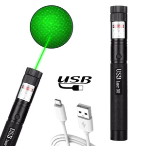 532nm Green Laser Pointer Pen Light Star Beam USB Rechargeable Lazer 5000Mile - Picture 1 of 12