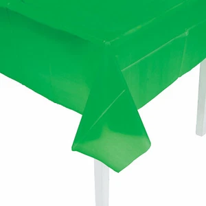 Green Plastic Tablecloth, Party Supplies, 1 Piece - Picture 1 of 1