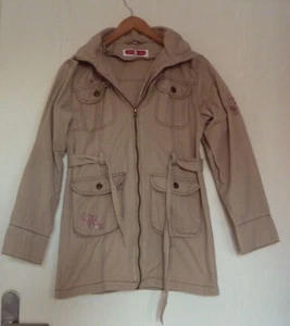 C+A Parka Kinder-Mantel Mädchen-Jacke Größe 158 in Beige - Bild 1 von 1