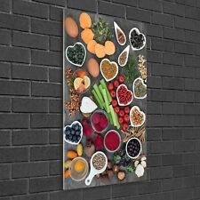Wandbild Druck auf Plexiglas® Acryl Hochformat 50x100 Gesundes Essen