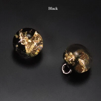 2x Glitter Crystal Resin Bead Buttons 10MM Accessories Decor for Cheongsam Dress - Image 1 of 4