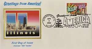 Colorano Seide 3573 Gruß aus Amerika - Illinois State Capitol Springfield - Bild 1 von 1