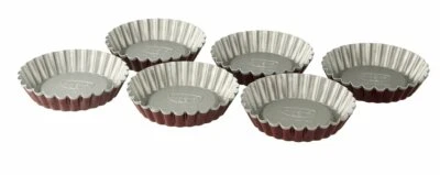Dr. Oetker Torteletts 6er Set Ø 10cm aus Stahl Rund Klein Backen Bicolor CLASSIC - Bild 1 von 4