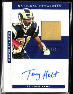 2020 National Treasures Patch Torry Holt Auto 06/25 Los Angeles Rams - Picture 1 of 3