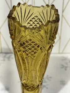 BERNSTEIN SÄGEZAHNKNOSPENVASE 8 1/2" HOCH - Bild 1 von 3