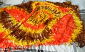 Large Tie Dye Colorful Shaul/Scarf/Wrap - Picture 1 of 7