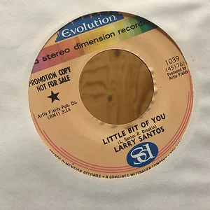 Larry Santos Little Bit of You / Let It End Soul Evolution 1039 N - Imagen 1 de 2