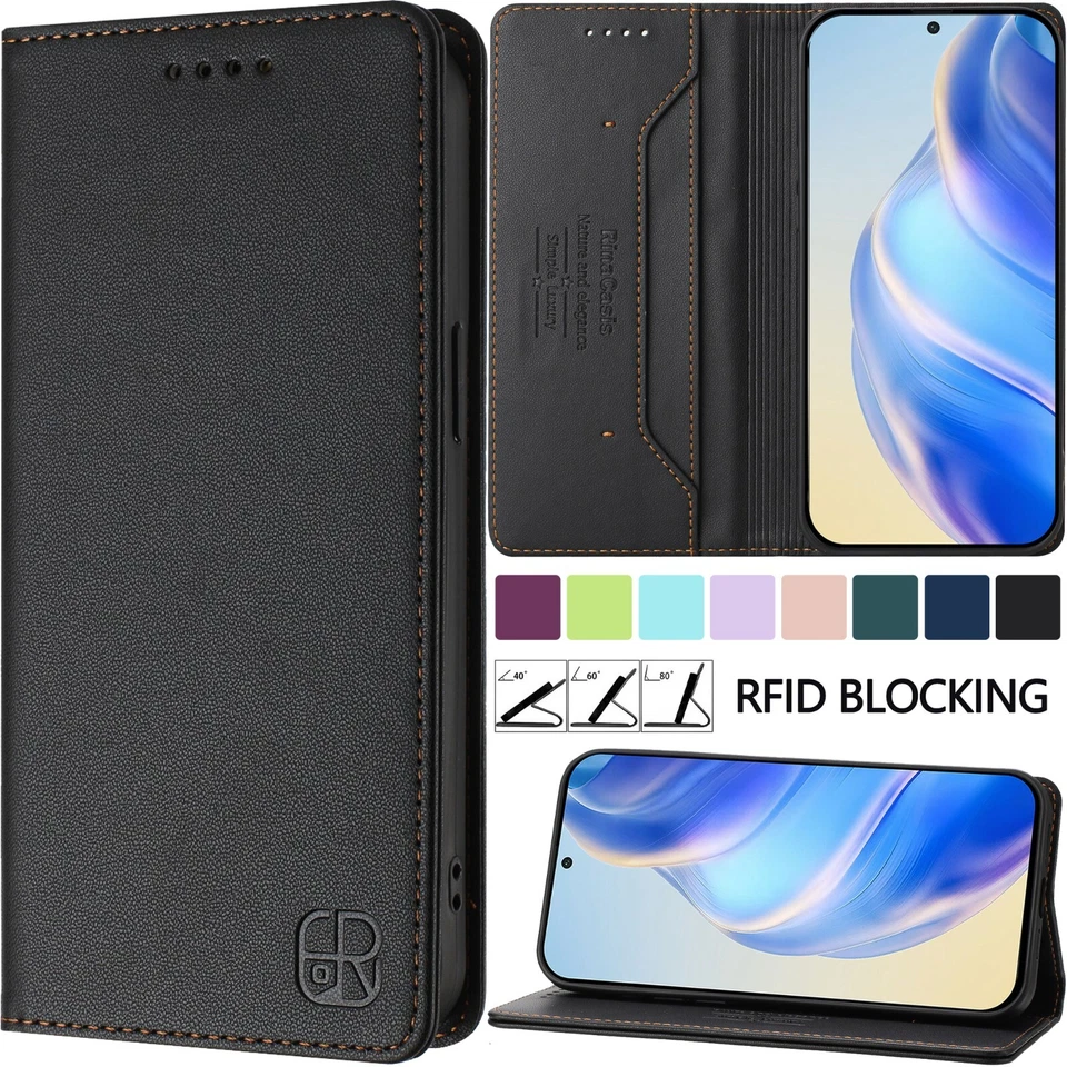 For Samsung Galaxy Note20/Note20 Ultra Note10 Flip PU Leather ID Card Case Cover - Image 1 of 4