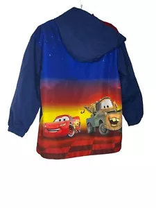 Disney store CARS mater lightning McQueen blue zip jacket lightweight sz SM - Picture 1 of 4