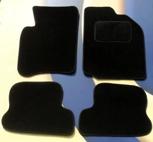 FORD FIESTA & ST RHD 02 - 08 BLACK QUALITY CARPET CAR FLOOR MATS WITH CLIPS - Photo 1/2