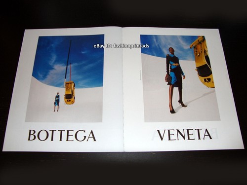 Pubblicità BOTTEGA VENETA 4 pagine stampa autunno 2019 ADUT AKECH placcata oro Lamborghini