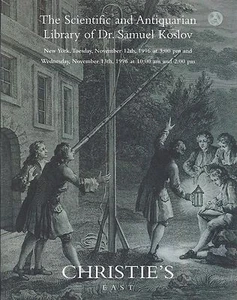CHRISTIE’S SCIENTIFIC ANTIQUARIAN LIBRARY Dr. Koslov Science Book Catalog 1996  - Picture 1 of 1