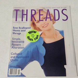 Threads Magazine November 1999 Number 85 Sew Scalloped Hems and Shrugs - Picture 1 of 4