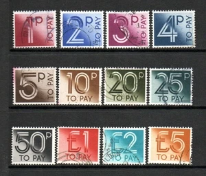 GB USED 1982 SGD90-SGD101 PORTO FÄLLIGE BRIEFMARKEN - Bild 1 von 1