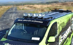 Schwarze Dachträger B + Schellen + Punkte + LEDs passend für Renault Master 2024 + Flat Low Van - Bild 1 von 11