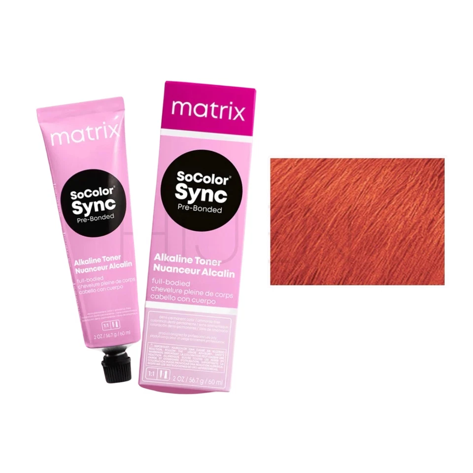 Color de cabello semipermanente Matrix Color Sync 7RR+ rubio oscuro rojo rojo más 2 oz Foto 1 de 1