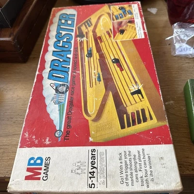 MB Games Vintage Dragster Board Game 1976 Edition  - Image 1 of 4