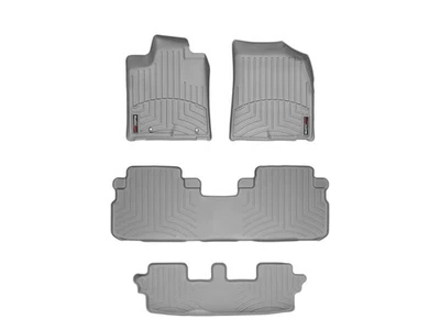 WeatherTech FloorLiner for 2008-2013 Toyota Highlander - Full Set, Grey - Image 1 of 4