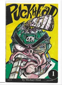 Puckhead / Hockey Knight #1 by Michael Hind c1980s Canadian Indie Hockey Comic - Bild 1 von 2
