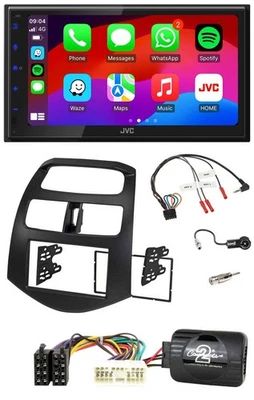 JVC Bluetooth 2DIN Lenkrad DAB USB Autoradio für Chevrolet Spark KLM 2012-2013 - Bild 1 von 4