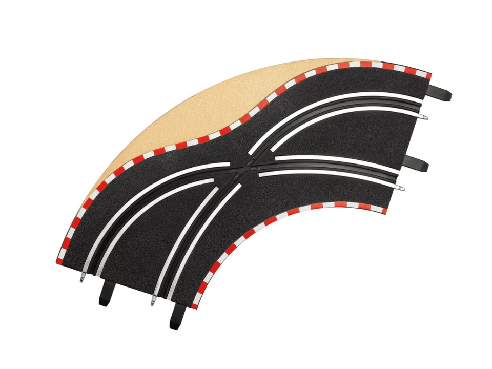 Carrera GO!!! Curva de cambio de carril x2 1/43 ranura coche pista 61655 Foto 1 de 1