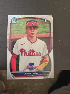 2023 Bowman Chrome - Prospects Starlyn Caba #BCP-164 Mojo Refractor (RC) - Image 1 of 2