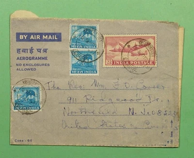DR WHO 1968 INDIA AEROGRAMA A EE. UU. C338519 Foto 1 de 4