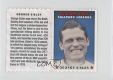 2005 Cracker Jack Ballpark Legends Food Issue George Sisler HOF