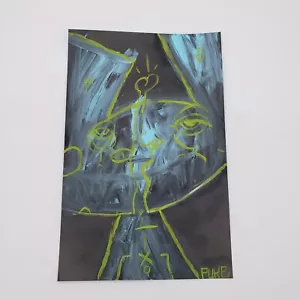 Dipinto astratto su carta di graffiti artista di New York PUKE - Foto 1 di 3