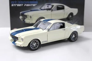 1:18 ACME 1965 SHELBY GT350R Street Fighter Bianco Con Strisce Blu - Foto 1 di 4