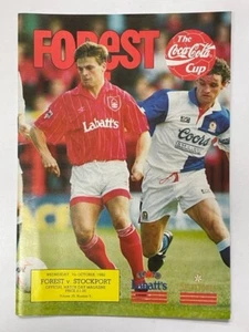 1992/93 NOTTINGHAM FOREST V STOCKPORT COUNTY 07-10-1992 COCA-COLA LEAGUE CUP - Picture 1 of 1
