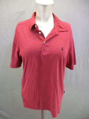 Polo Volcom Talla S Mujer Rojo 100% Algodón 1/2 Botón Manga Corta 252 Foto 1 de 4