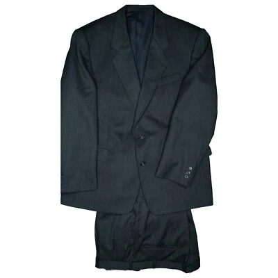 Duke of Wellington 27 Traje Chaqueta de D. Azul Hombre Blazer Pantalón Rayas XXL - Imagen 1 de 3
