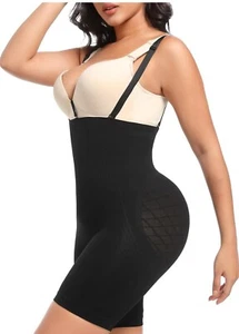 Women Tummy Control Shapewear Bodysuit  Butt Lifter Shorts Black Sz XL/XXL  #TB3 - Picture 1 of 5