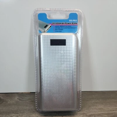 Banco de alimentación de alta capacidad de 20.000 mAh con pantalla LCD con linterna ¡¡NUEVO EN CAJA SELLADO!!! Foto 1 de 4