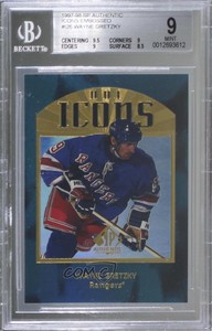 1997-98 SP Authentic NHL Icons Embossed Wayne Gretzky #I26 BGS 9 MINT HOF