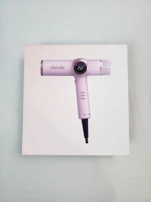 ELLA BELLA Professional Ionic Hair Blow Dryer with Diffuser Pink - New Open Box - Image 1 of 2